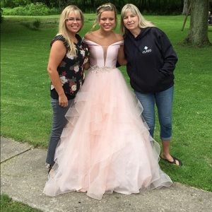 Prom dress with crinoline slip for underneath($60)